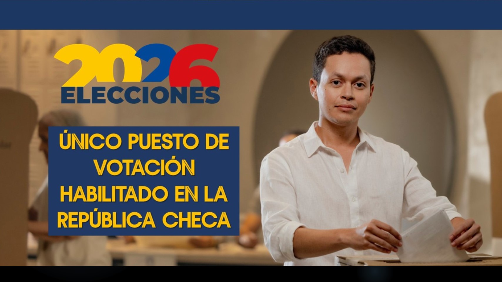 Único puesto de votación habilitado en la República Checa para elecciones Congreso de la República